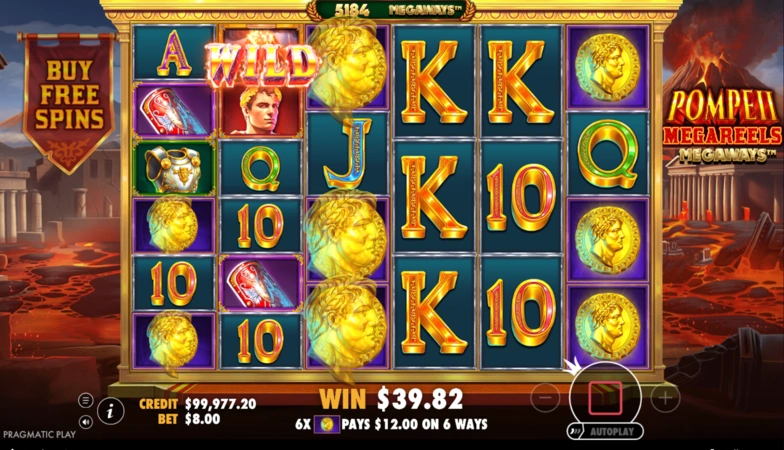 Pompeii Megareels Megaways Slot Theme