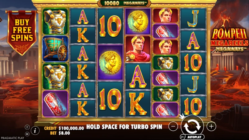 Pompeii Megareels Megaways Slot